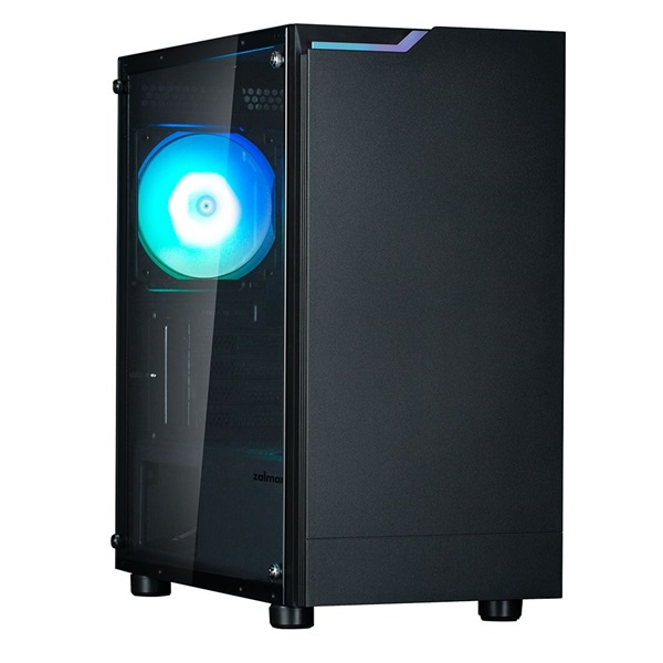 Zalman T4 PLUS Black fekete (táp nélküli) ablakos mATX ház