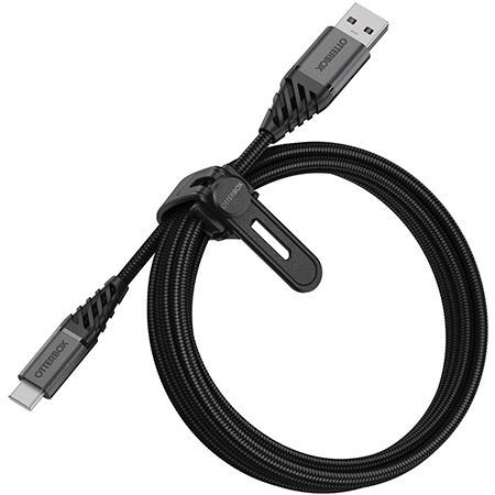 OtterBox Premium USB-C - USB-A kábel 2m fekete (78-52665)