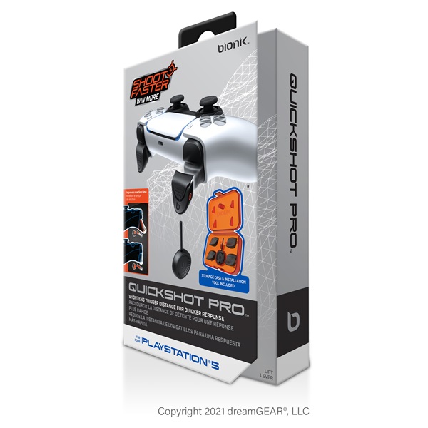 BIONIK  BNK-9059 PS5 Kiegészítő Quickshot Pro Kontroller Ravasz csomag 