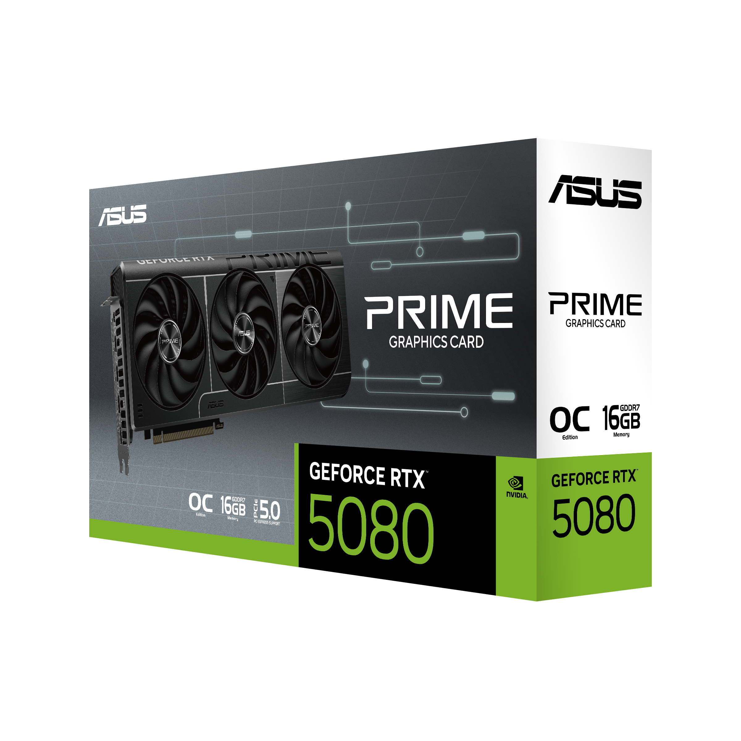 ASUS PCI-Ex16x nVIDIA RTX 5080 16GB DDR7 OC Videokártya 