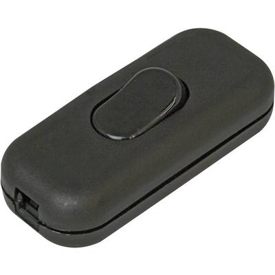 Kopp 191305001 Zsinórkapcsoló törésgátlóval Fekete 1 x KI/BE 2 A 1 db Kopp 191305001 Zsinórkapcsoló törésgátlóval Fekete 1 x KI/BE 2 A 1 db