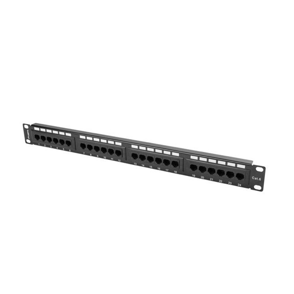 Lanberg Patch panel CAT6 24 PORT 1U 19" fekete (PPU6-1024-B) Lanberg Patch panel CAT6 24 PORT 1U 19" fekete (PPU6-1024-B)