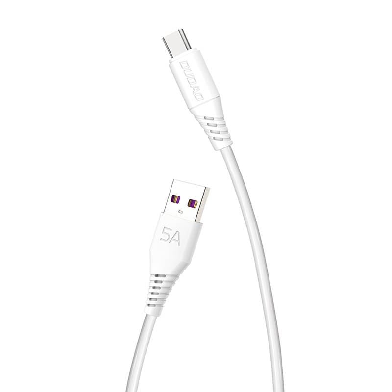DUDAO L2T USB-A - USB-C kábel 2m fehér (6970379614785)
