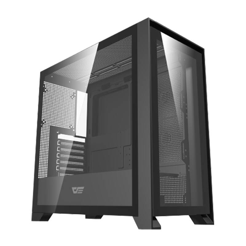 Darkflash DRX90 Glass számítógépház Fekete 