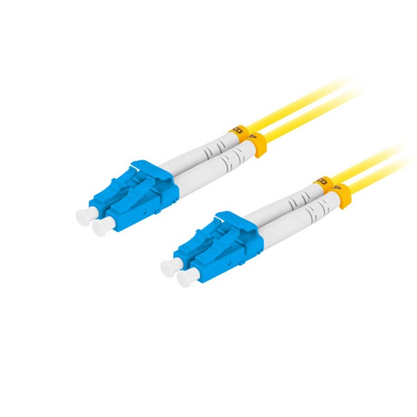 Lanberg FO-LULU-SD11-0020-YE duplex optikai patch kábel 4xLC/UPC csatlakozóval, duplex 9/125 LSZH, 2m Lanberg FO-LULU-SD11-0020-YE duplex optikai patch kábel 4xLC/UPC csatlakozóval, duplex 9/125 LSZH, 2m