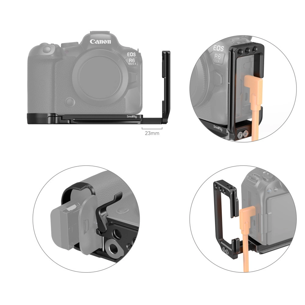 SMALLRIG L-Bracket for Canon EOS R6II/R5/R5C/R6 SMALLRIG L-Bracket for Canon EOS R6II/R5/R5C/R6