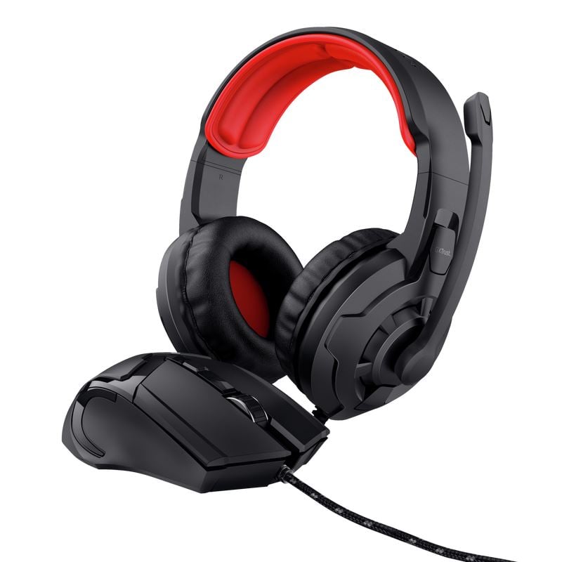 Trust GXT 785 RAVIUS 2az1-ben Gaming fejhallgató és egér szett 