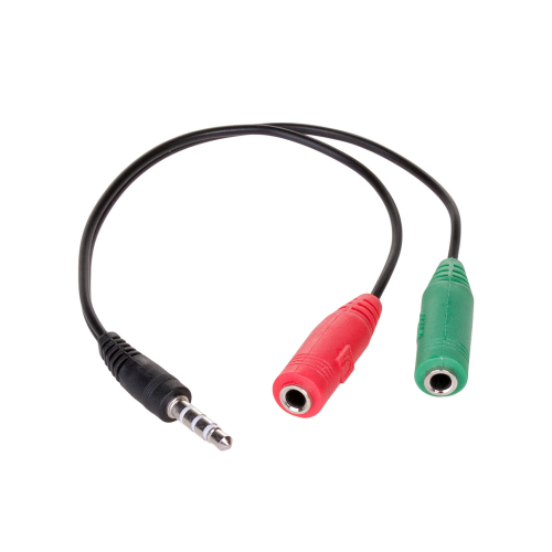Akyga Mini Jack / 2x Mini Jack elosztó kábel, 15cm - AK-AV-08 Akyga Mini Jack / 2x Mini Jack elosztó kábel, 15cm - AK-AV-08