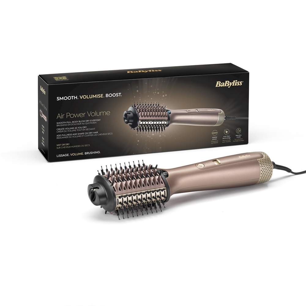 Babyliss AS95E Air Power Volume hajformázó kefe 1000 W Rózsaarany