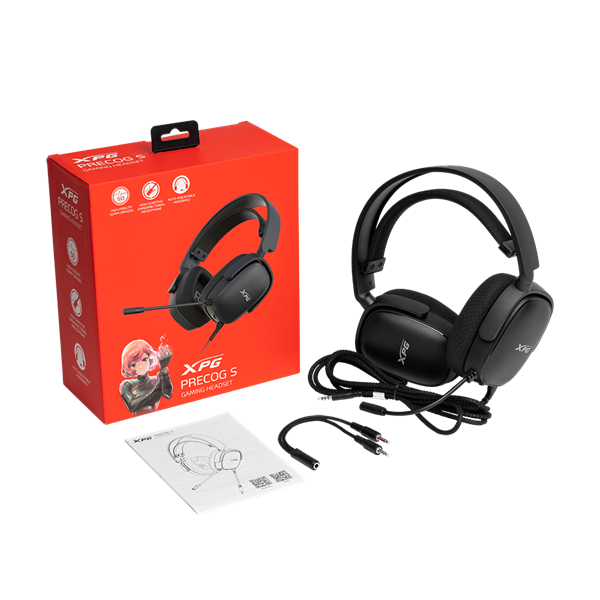 ADATA XPG Precog S 3,5mm Fejhallgató Fekete