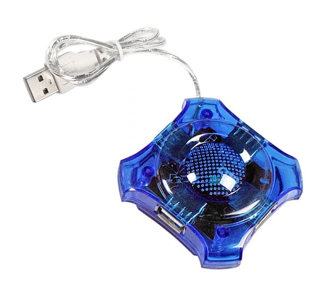 Esperanza EA150B Star USB 2.0 HUB 4 portos kék Esperanza EA150B Star USB 2.0 HUB 4 portos kék