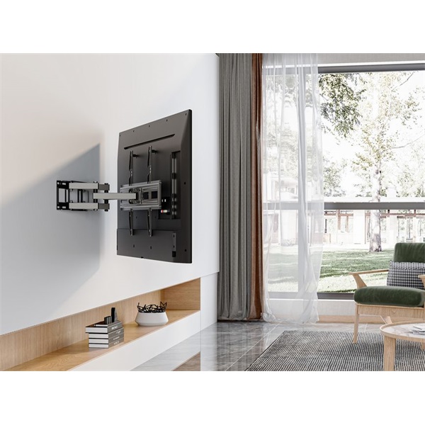 Equip 650337 37"-80"  Max.: 40kg dönthető forgatható  TV Fali konzol Fekete 