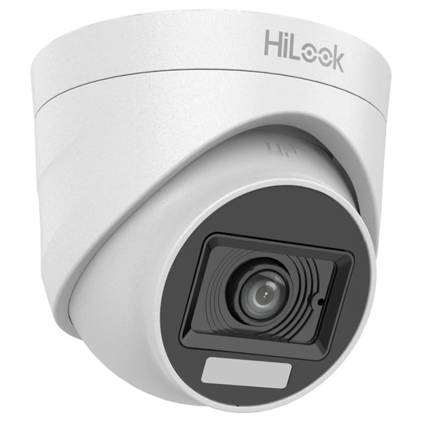 HiLook THC-T157-LPS beltéri 5MP 3,6mm IR Láthatófény 20m 4in1 Smart-Hybrid Light analóg turret kamera