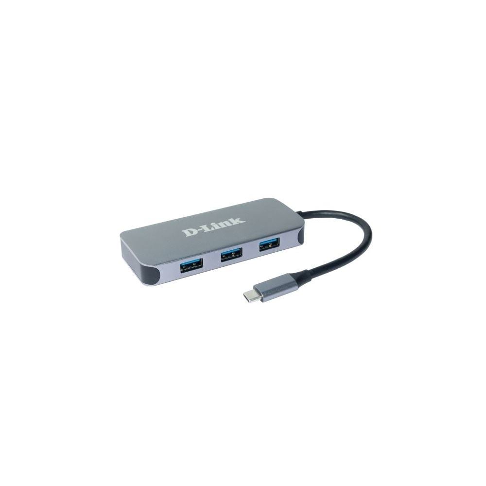 D-Link DUB-2335 3 portos USB HUB + USB-C + HDMI + Ethernet