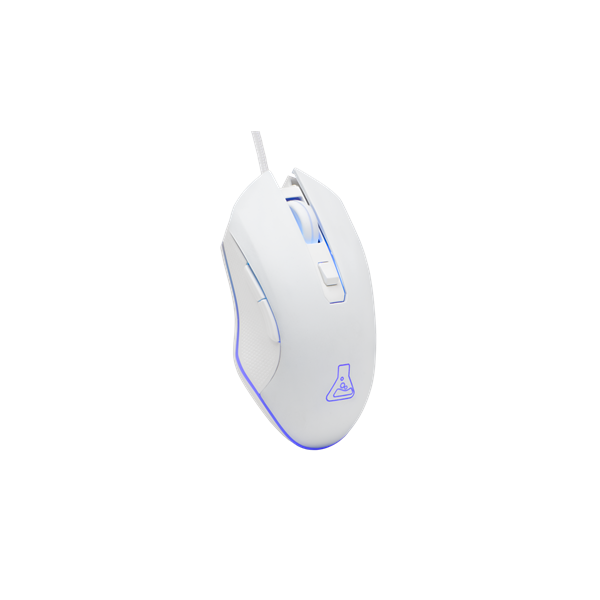 The G-Lab   KULT HELIUM W RGB LED Gamer Egér Fehér 