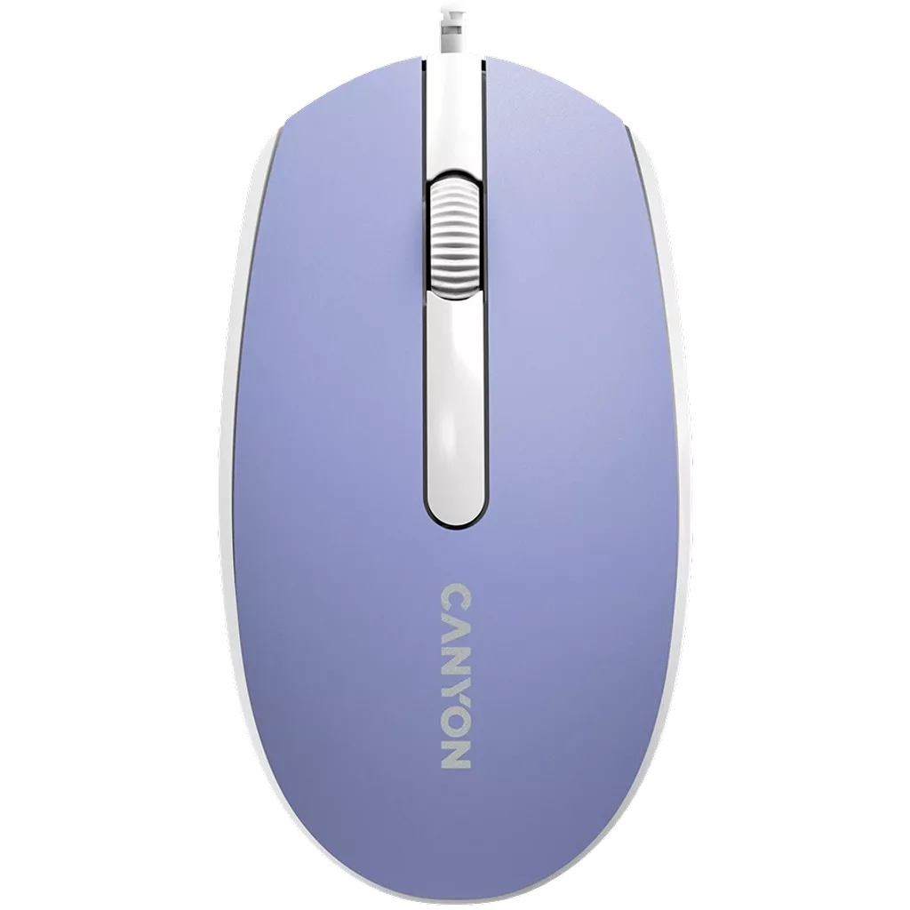 Canyon M-10 optikai egér lila-fehér  