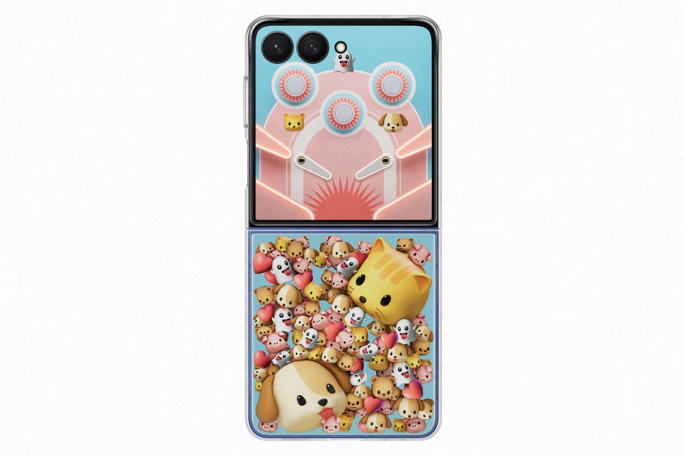 Samsung Galaxy Flip 7 nyíló tok, átlátszó