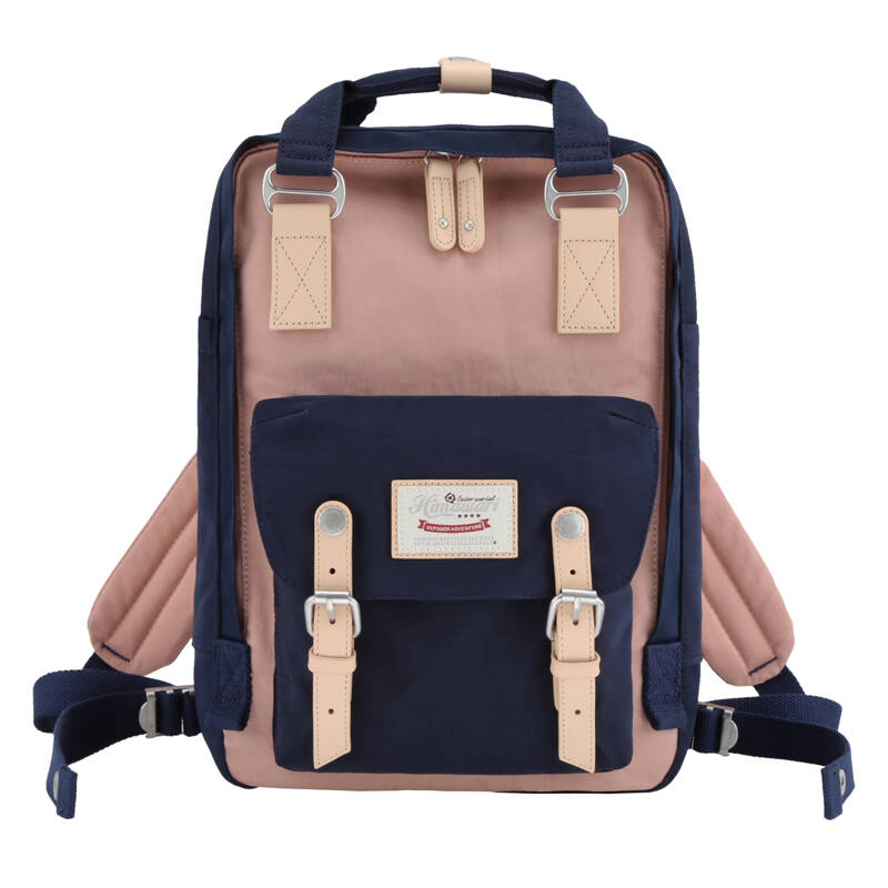 Himawari 188L 14'' laptop hátizsák Tengerészkék és rózsaszín 