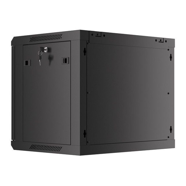Lanberg 9U 19" fali rack szekrény 600x450mm fekete (WF01-6409-10B)