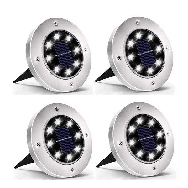 TOO GD-SL004SS-8LED napelemes LED dekorációs fény 4db/cs