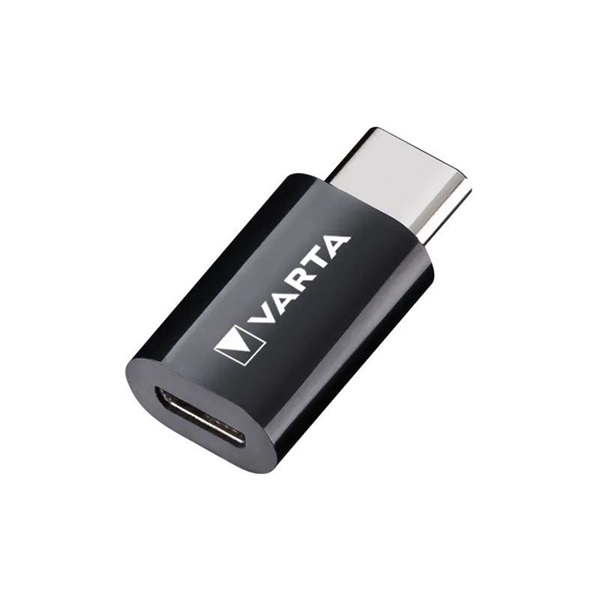 Varta 57945101401 microUSB - Type C fekete adapter Varta 57945101401 microUSB - Type C fekete adapter