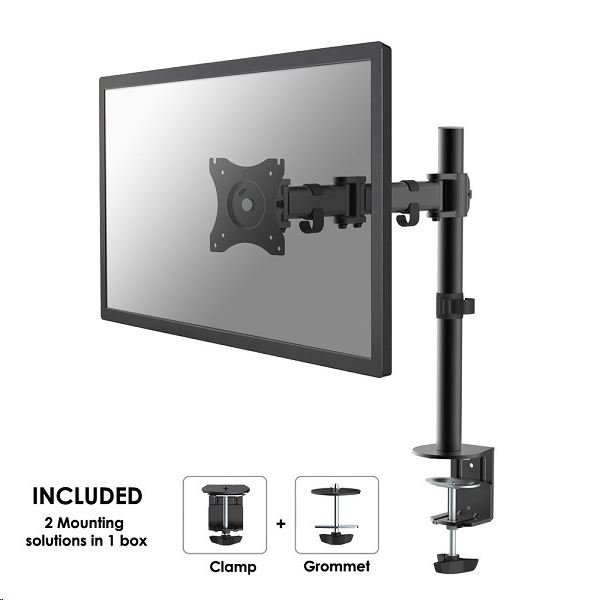 Newstar asztali monitortartó 10-27" fekete (NM-D135BLACK)