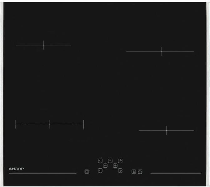 Sharp KH-6V08FT0K-EU kerámia főzőlap fekete