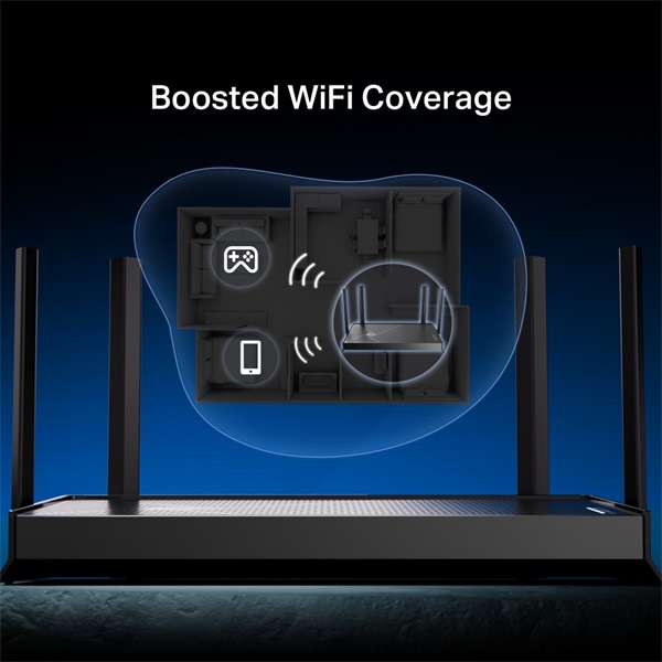TP-Link Archer BE230 BE3600  kétsávos Wi-Fi 7 router Fekete