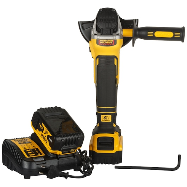 DEWALT 18V XR  125mm  kefe nélküli Sarokcsiszoló