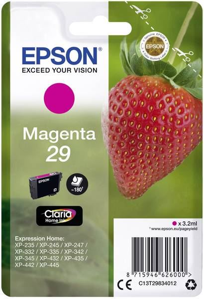 Epson 29 Claria Home tintapatron magenta Eredeti Epson 29 Claria Home tintapatron magenta Eredeti