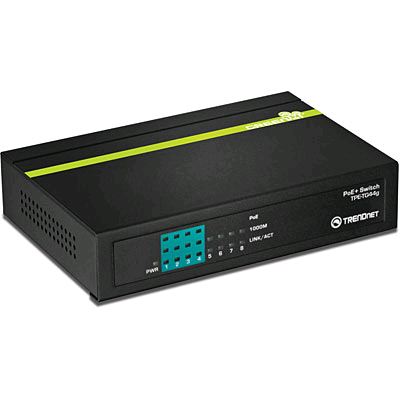 TRENDnet TPE-TG44G 10/100/1000 Mbps 8 portos GREENnet PoE Switch TRENDnet TPE-TG44G 10/100/1000 Mbps 8 portos GREENnet PoE Switch