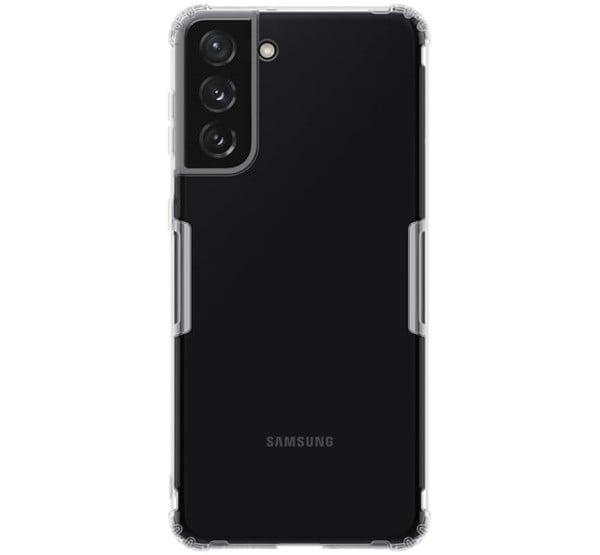 NILLKIN NATURE szilikon telefonvédő (közepesen ütésálló, légpárnás sarok, 0.6 mm, ultravékony) ÁTLÁTSZÓ [Samsung Galaxy S21 Plus ...
