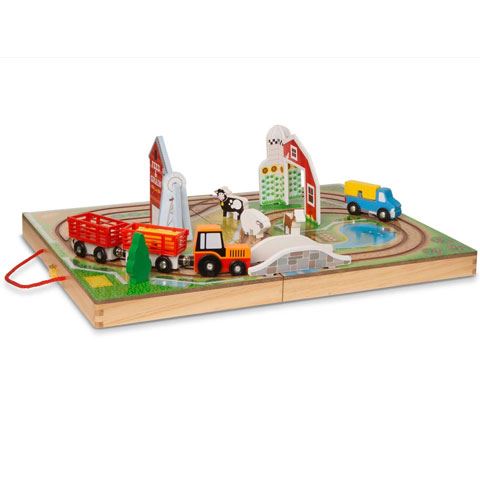 Melissa & Doug vidd magaddal fa farm játékszett (30142)