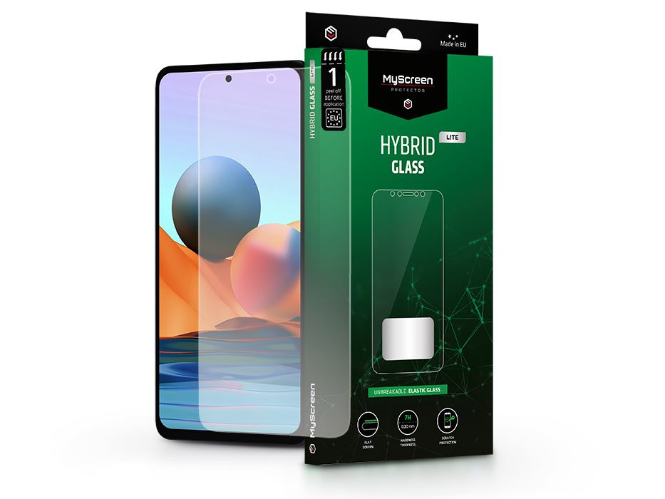 MyScreen Protector Hybrid Glass Lite Xiaomi Redmi Note 10 Pro/10 Pro Max rugalmas üveg kijelzővédő fólia (LA-2101) MyScreen Protector Hybrid Glass Lite Xiaomi Redmi Note 10 Pro/10 Pro Max rugalmas üveg kijelzővédő fólia (LA-2101)