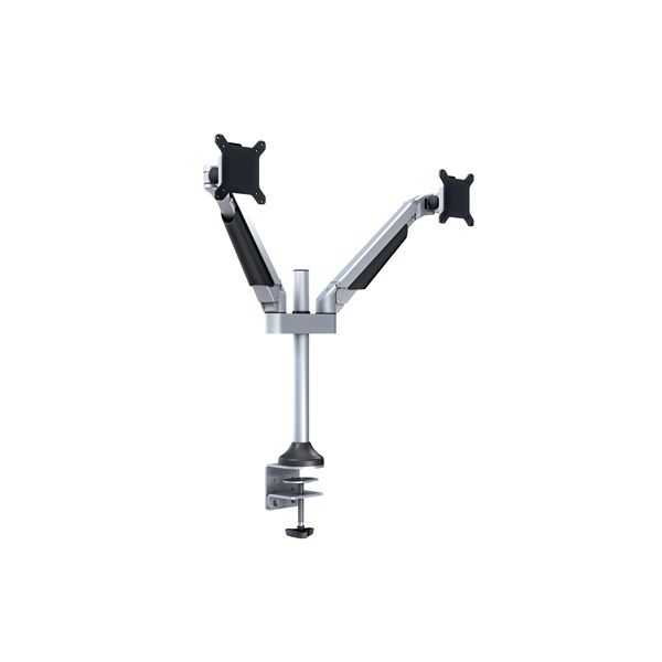 MULTIBRACKETS  Lift Dual dönthető forgatható 15-32" asztali rögzítő Gas Ezüst