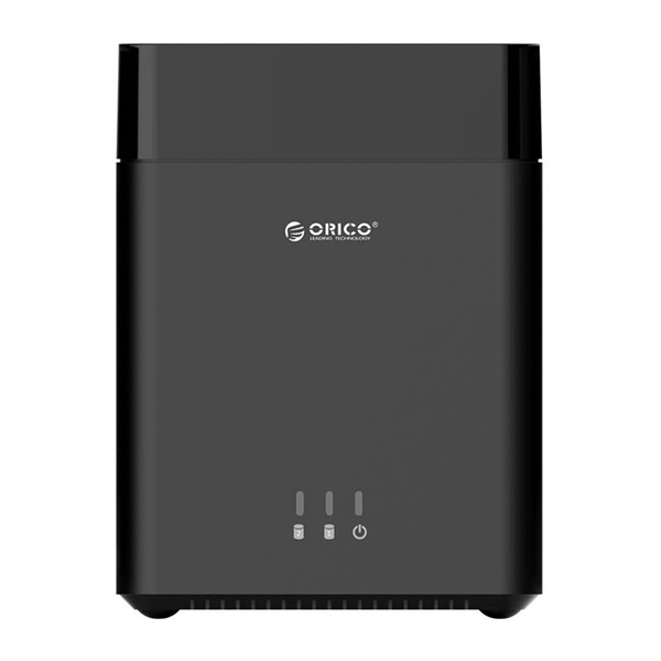 Orico   DS200U3-EU-BK /102 3.5" 2 fiók USB-A 3.0 Külső HDD tároló fekete 
