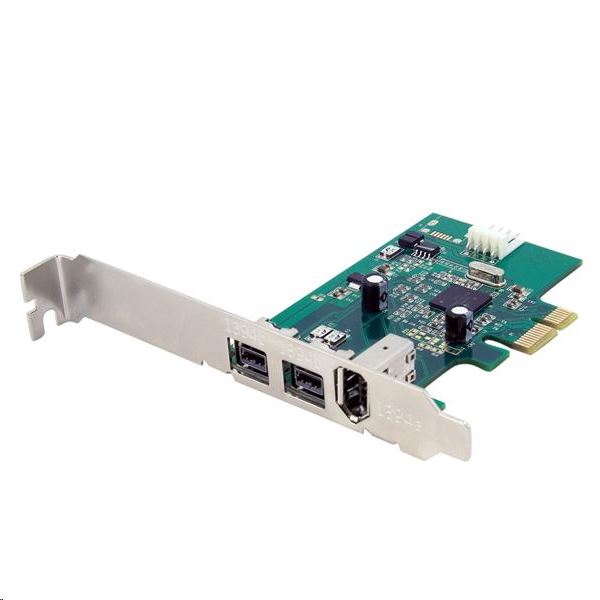 StarTech.com 2xFireWire800 1xFireWire400 bővítő kártya PCI-E (PEX1394B3) StarTech.com 2xFireWire800 1xFireWire400 bővítő kártya PCI-E (PEX1394B3)