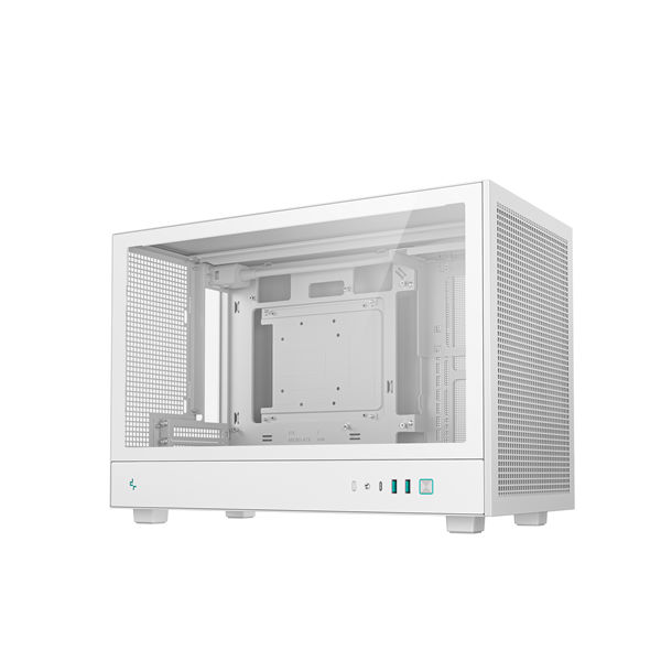 DeepCool CH260 WH   Mini-ITX/Micro ATX (BTF)  2xUSB3.0  Type-C Számítógépház   Fehér 
