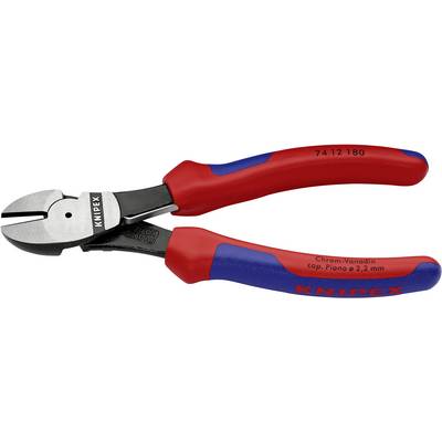 Erőkímélő oldalcsípőfogó, közepes/kemény/zongora huzal max.: O 3,8/2,7/2,2 mm, Knipex 74 12 180 Erőkímélő oldalcsípőfogó, közepes/kemény/zongora huzal max.: O 3,8/2,7/2,2 mm, Knipex 74 12 180