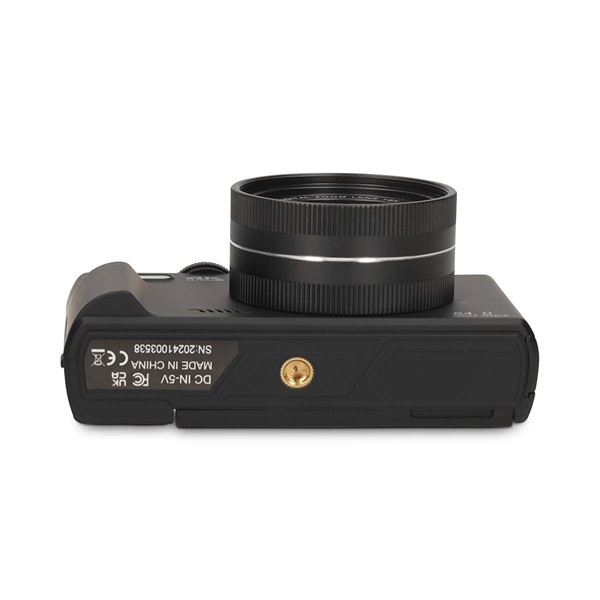 Nedis PCAM2570BK vlogger digitális fényképezőgép / kamera, kihajtható képernyő, 75 MPixel, 5K@15fps, 16 MPixeles CMOS