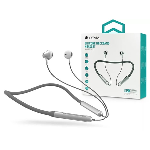 Devia ST354694 Sport szürke Bluetooth fülhallgató