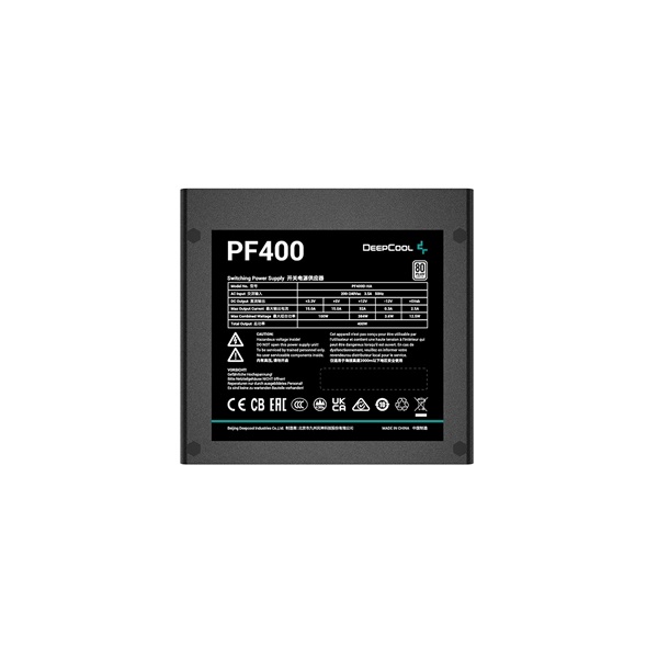 DeepCool 400W PF400 80 Plus Aktív PFC 12cm Tápegység DeepCool 400W PF400 80 Plus Aktív PFC 12cm Tápegység