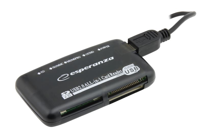 Esperanza EA117 All-in-One USB 2.0 kártyaolvasó Esperanza EA117 All-in-One USB 2.0 kártyaolvasó