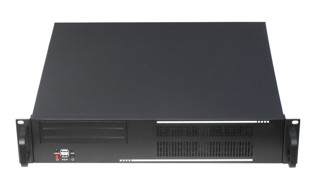 Gembird 19" Rack-mount chassis (2U) Black