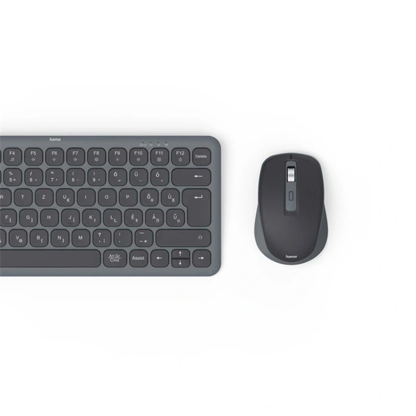 Hama WKM-500 Wireless Bluetooth Billentyűzet + Egér Fekete HU