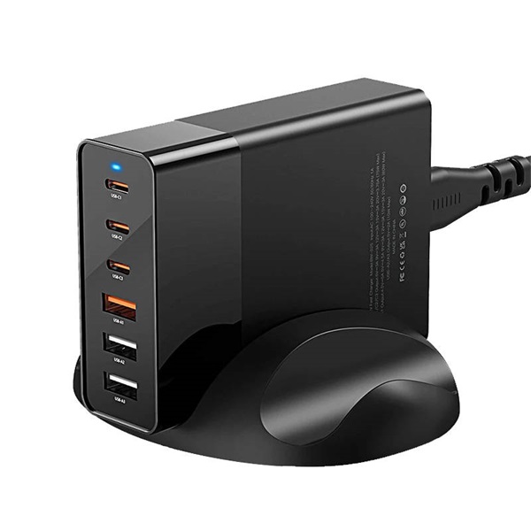 Blitzwolf BW-S25, 75W, 3x USB + 3x USB-C töltő Blitzwolf BW-S25, 75W, 3x USB + 3x USB-C töltő