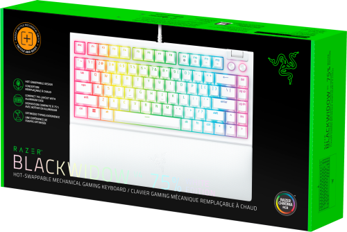 Razer BlackWidow V4 75%   US Layout Fehér