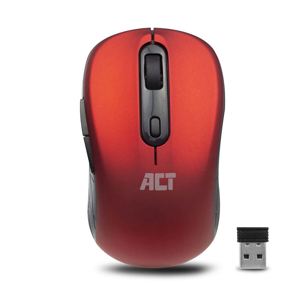ACT AC5135 vezeték nélküli egér piros-fekete ACT AC5135 vezeték nélküli egér piros-fekete