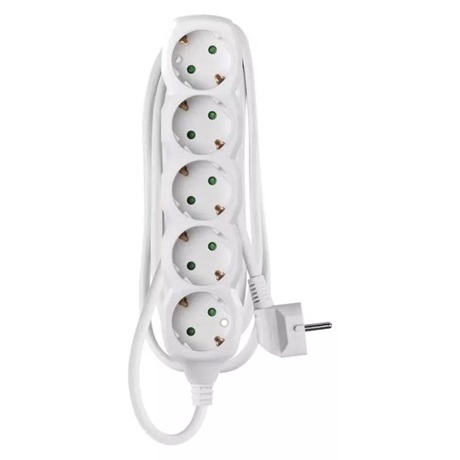 Emos P0521 HOSSZABBÍTÓ 1,5 M / 5 ALJZAT / FEHÉR / PVC / 1 MM2 Emos P0521 HOSSZABBÍTÓ 1,5 M / 5 ALJZAT / FEHÉR / PVC / 1 MM2