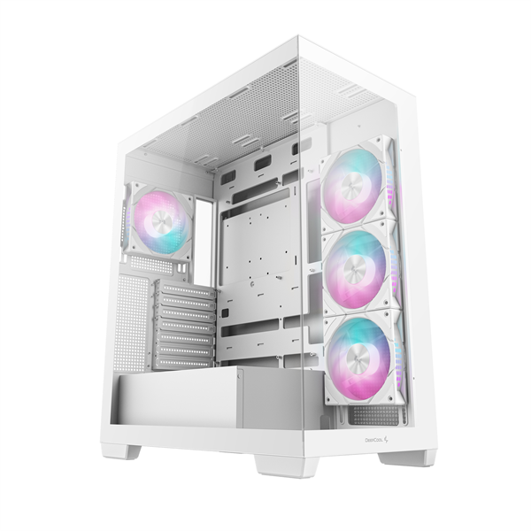 DeepCool CG580 4F WH ablakos  4x12cm A-RGB Számítógépház   Fehér  
